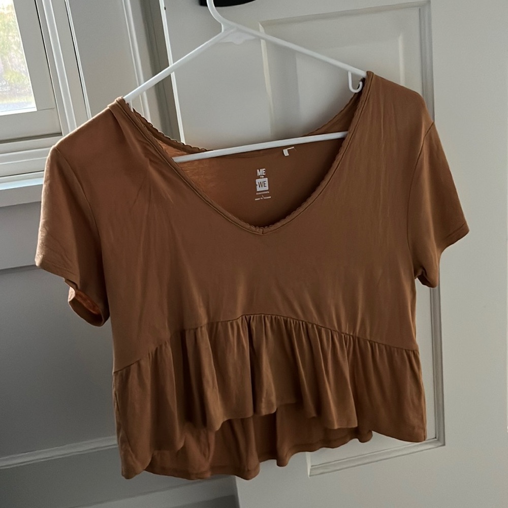 Brown Pacsun crop top! Super comfy material